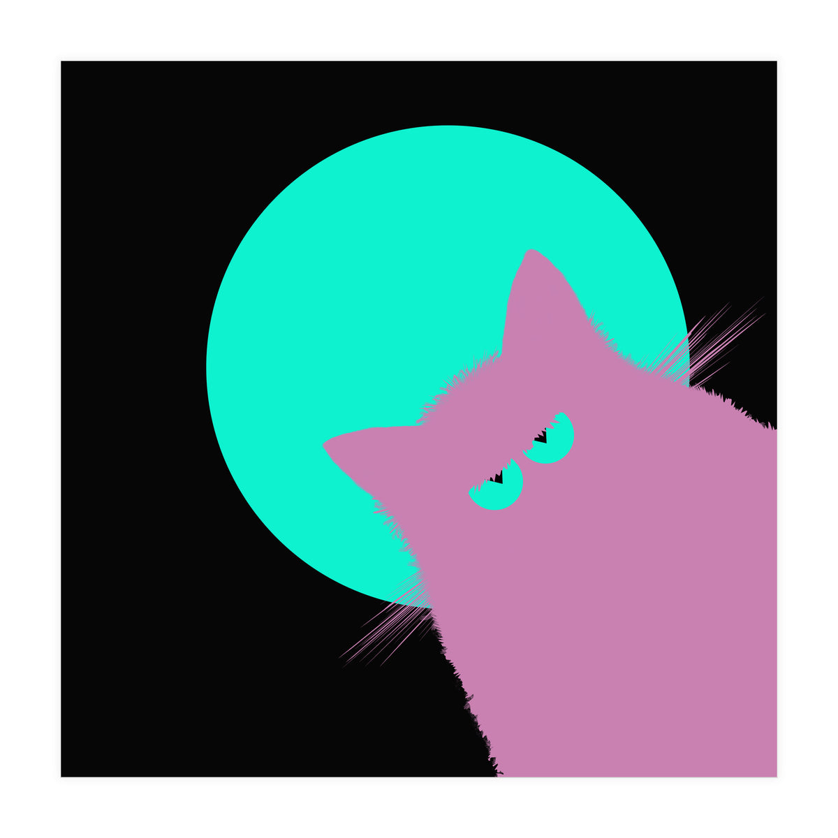 Blue Moon Lilac Cat  (Print Only)