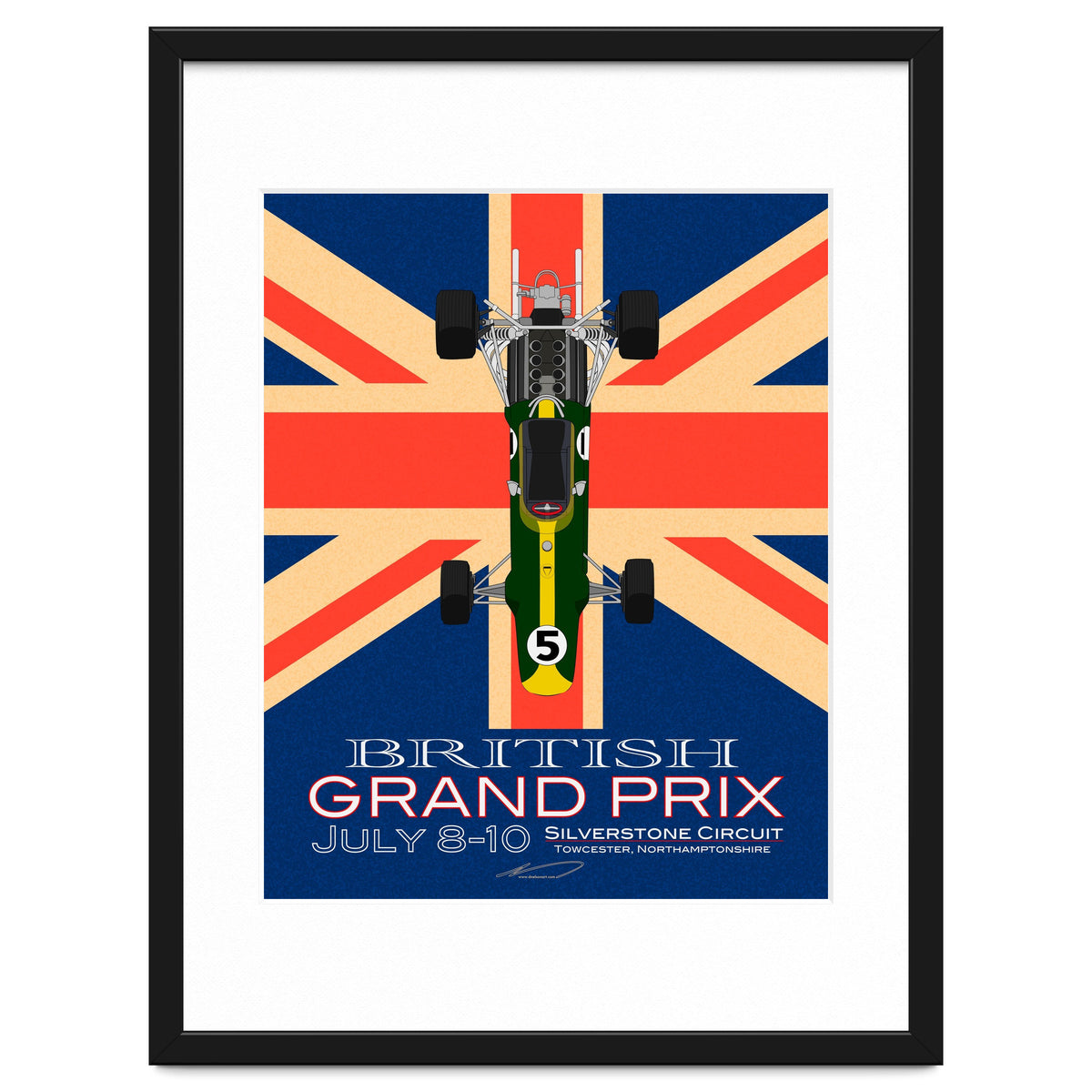 British Grand Prix poster