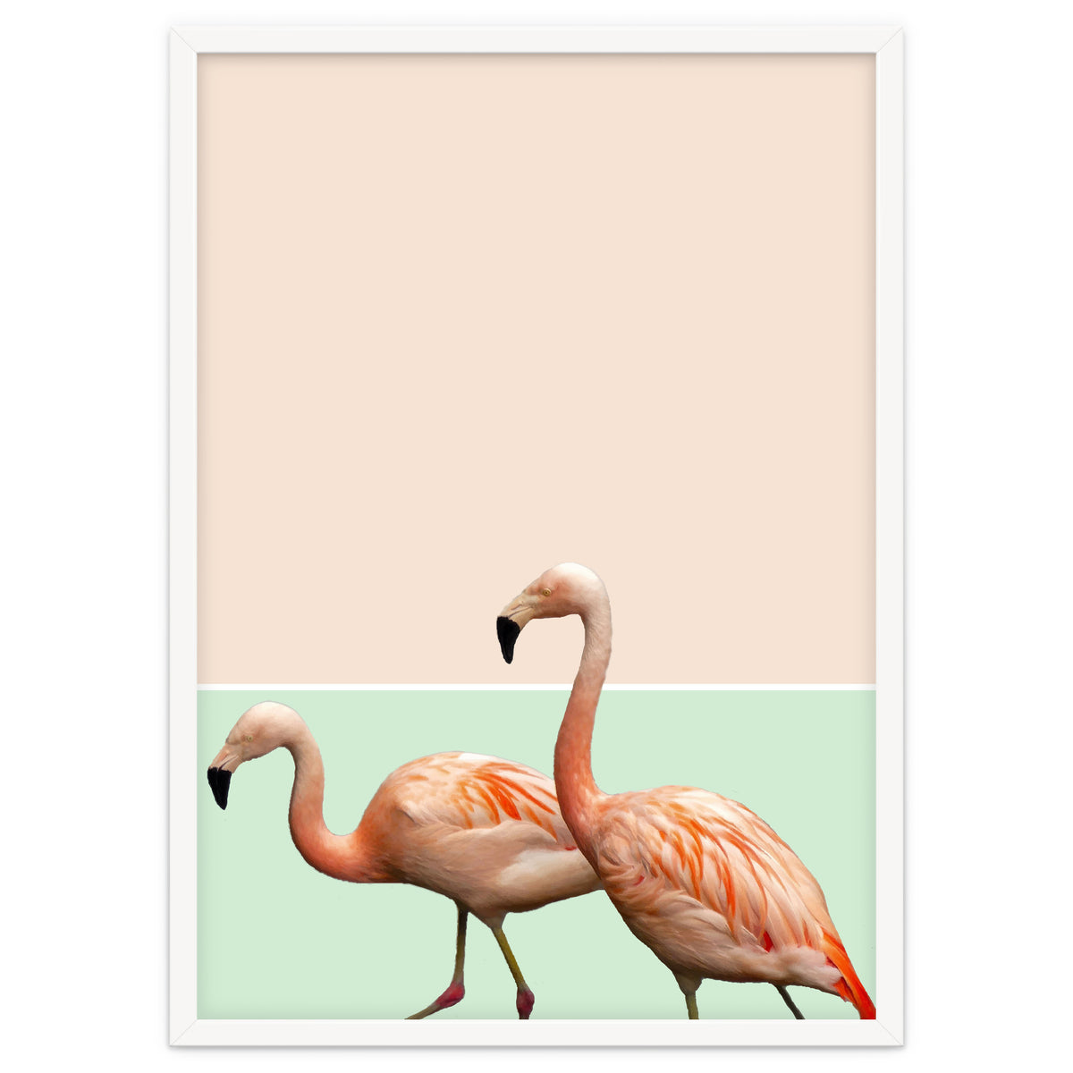 Flamingo Pastel Art