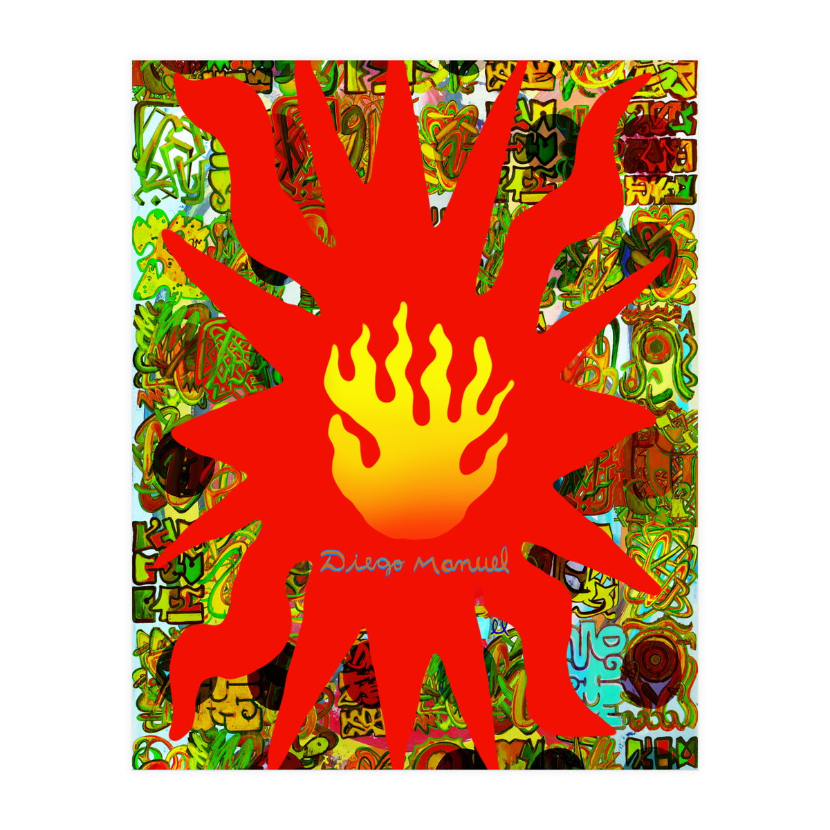 Fuego Y Graffiti 58 (Print Only)