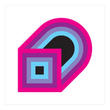 Geometric Shapes No. 41 - purple, blue & lilac (Print Only) thumbnail