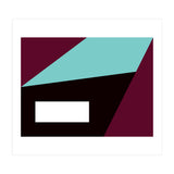 Geometric Shapes No. 84 - purple & turquoise  (Print Only) thumbnail