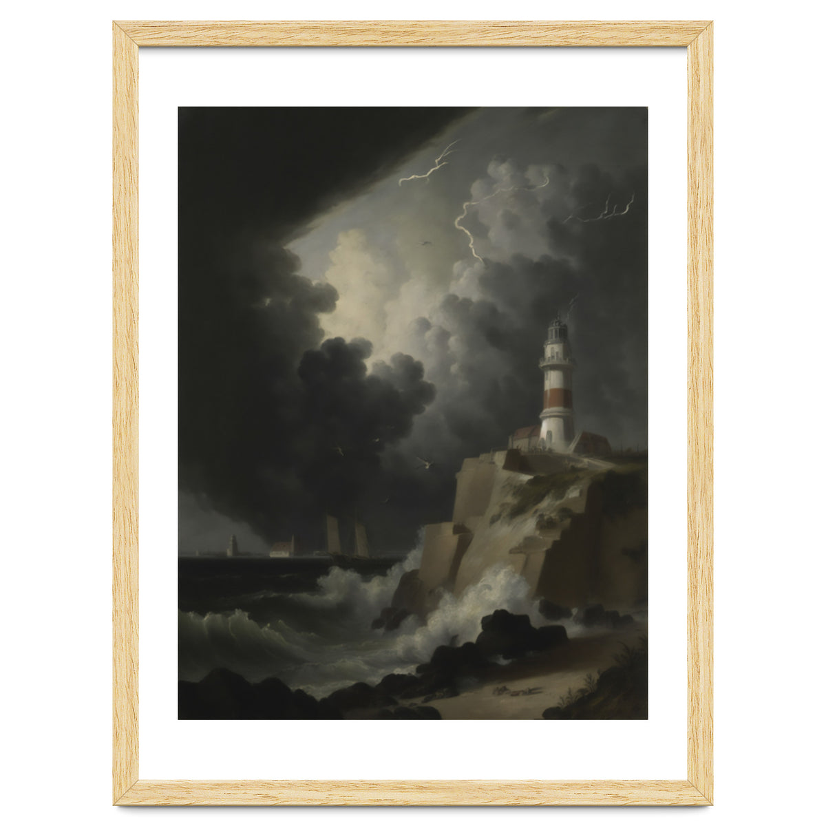 Lighthouse In A Storm