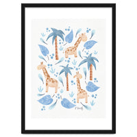 Jungle Giraffes | Blue