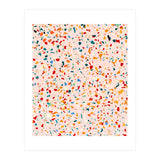 Blush Terrazzo | Pink Eclectic Speckles | Abstract Confetti Painting | Chic Bohemian Illustration (Print Only) thumbnail