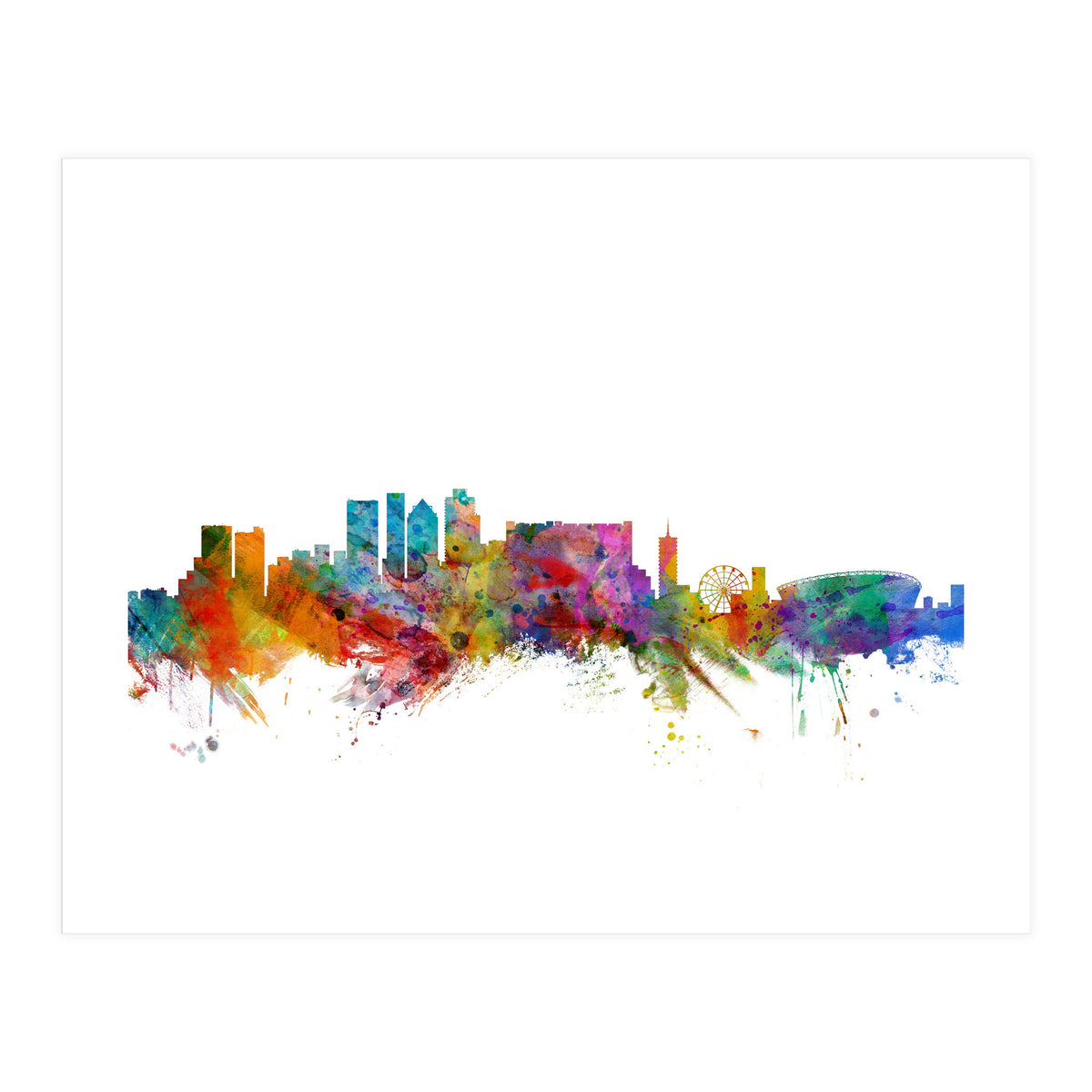 Cape Town South Africa Skyline (Print Only)
