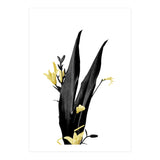 Flower Minimal Black And Gold 03 (Print Only) thumbnail