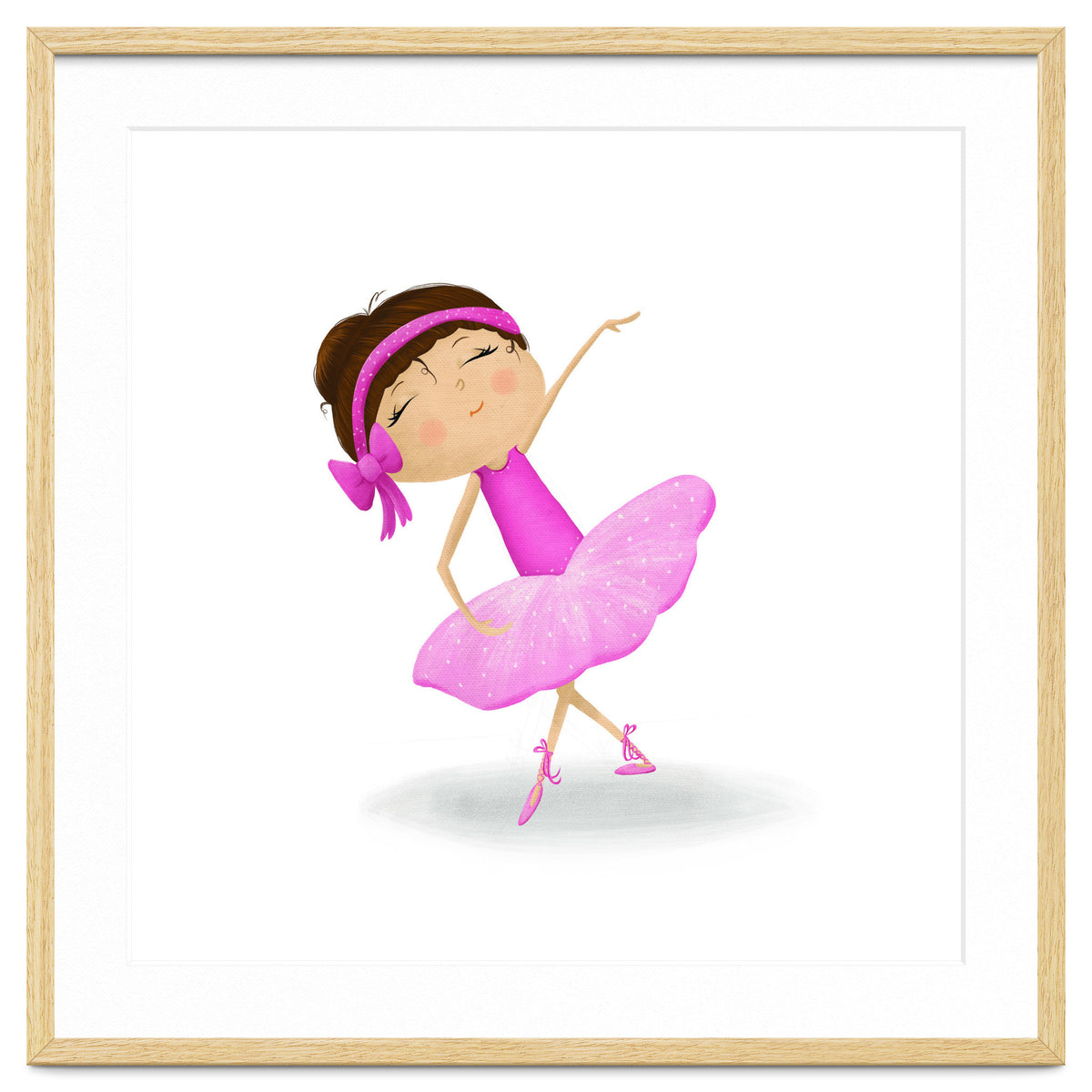 Adorable Ballerina Nursery Print