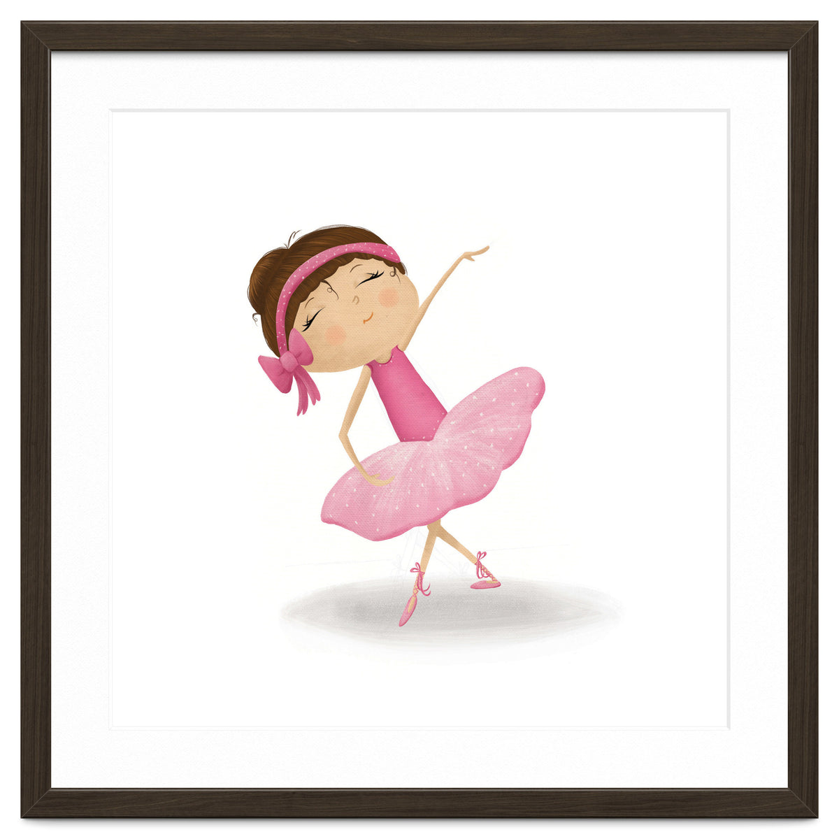 Adorable Plie Ballerina Nursery Print