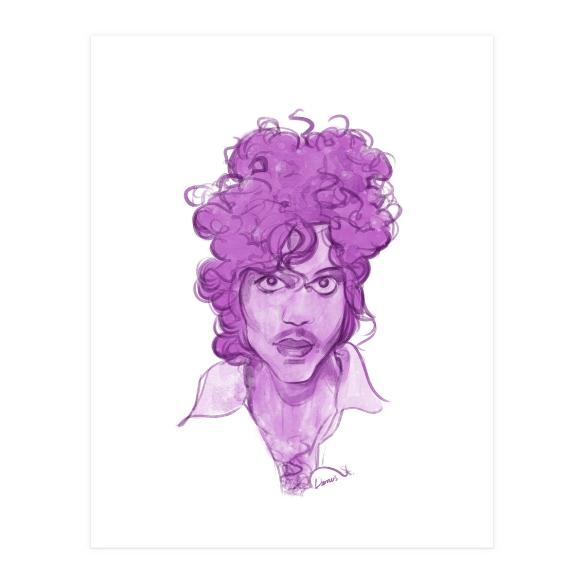Prince Watercolor illustration  (Print Only)