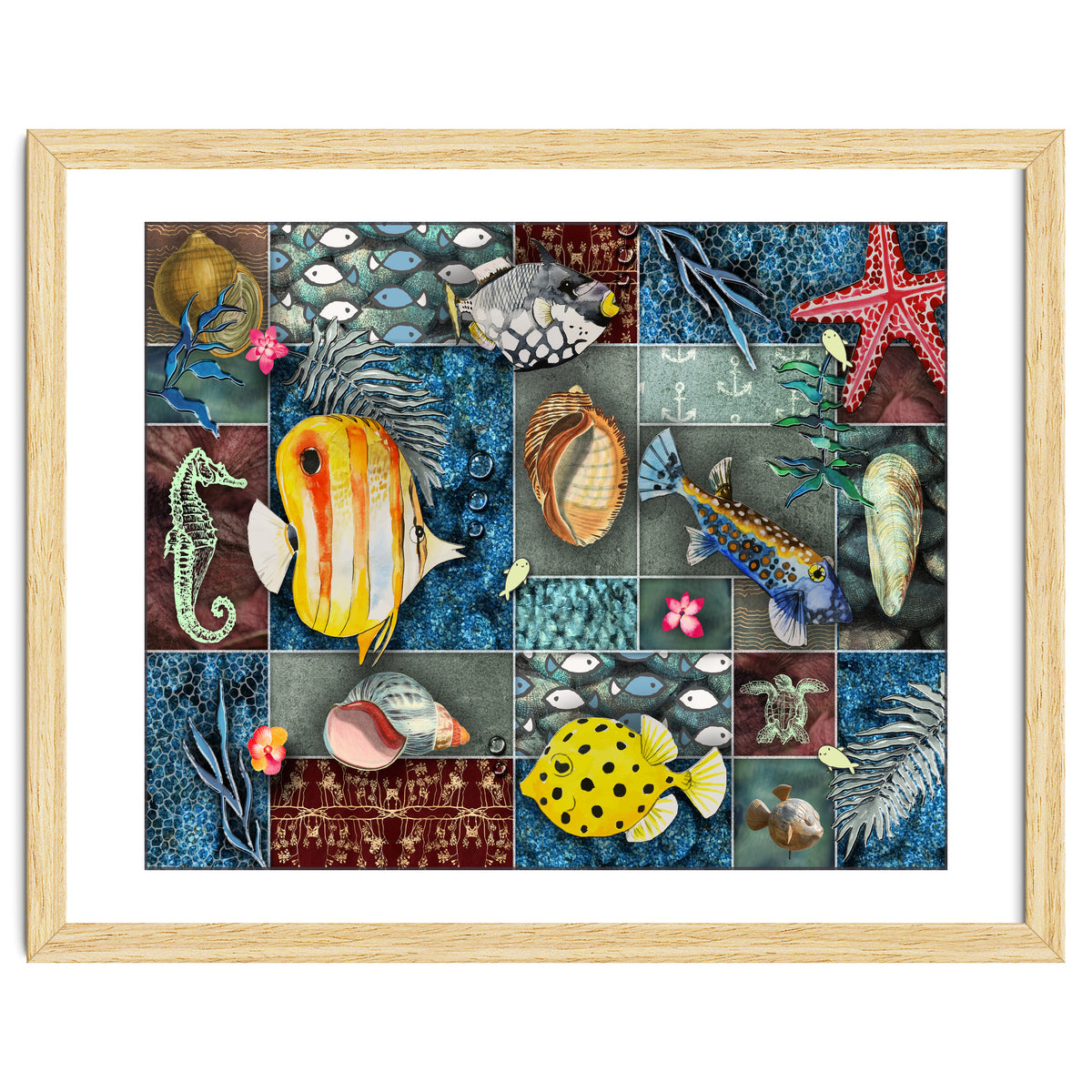Sea Life Collage