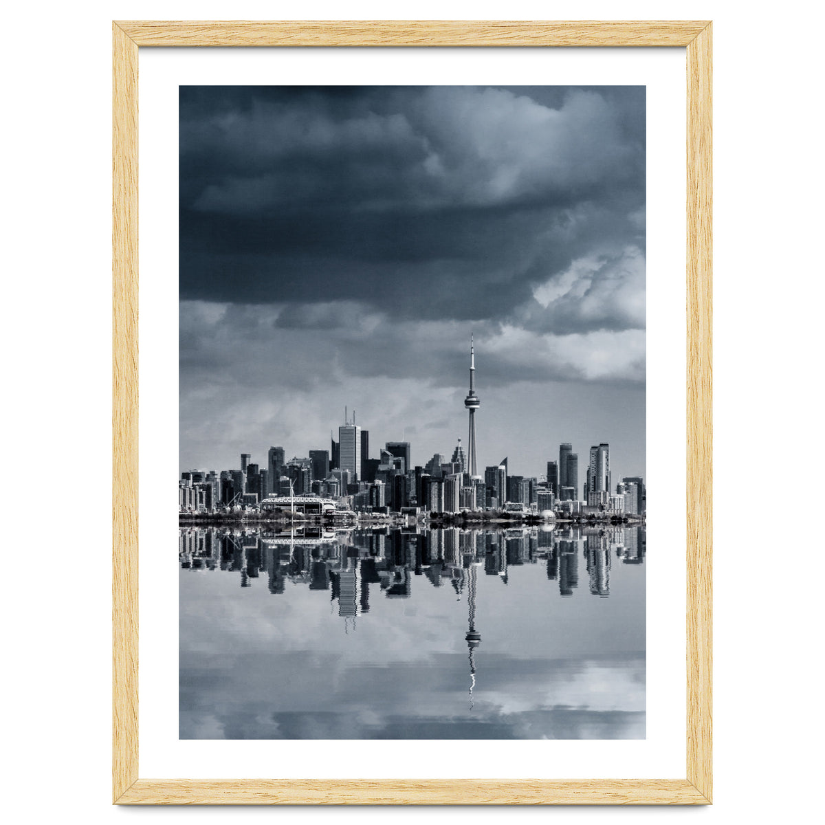 Toronto Skyline From Colonel Samuel Smith Park Reflection No 1