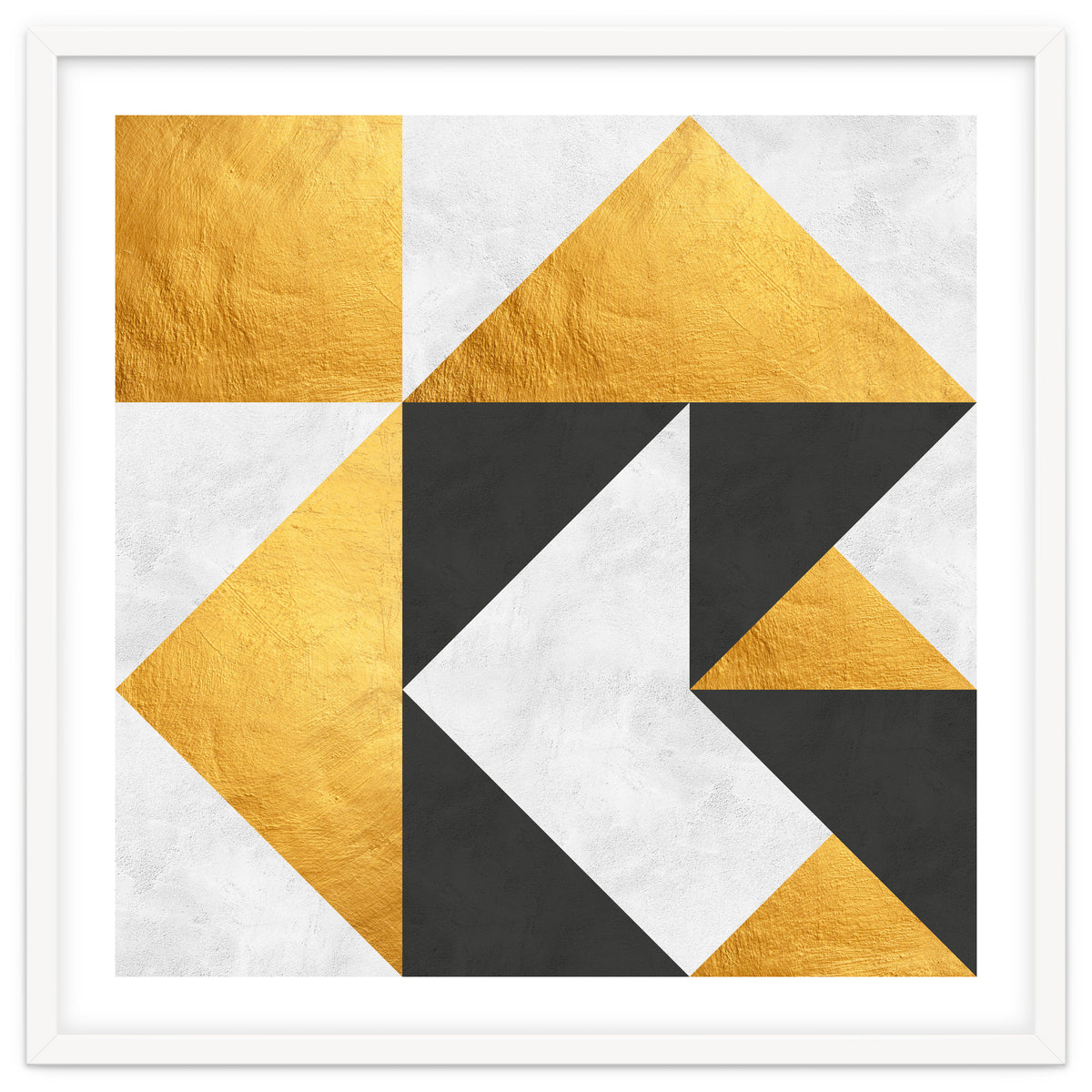 Gray and Gold Composition II