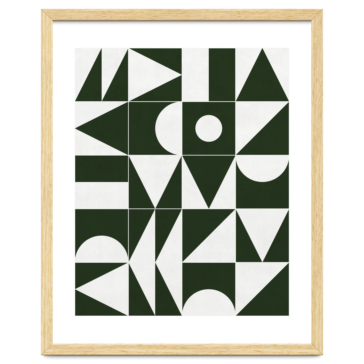 My Favorite Geometric Patterns No.15 - Deep Green