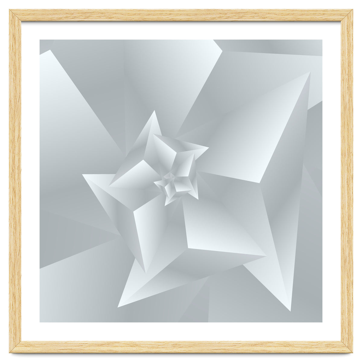 Trendy White Triangle