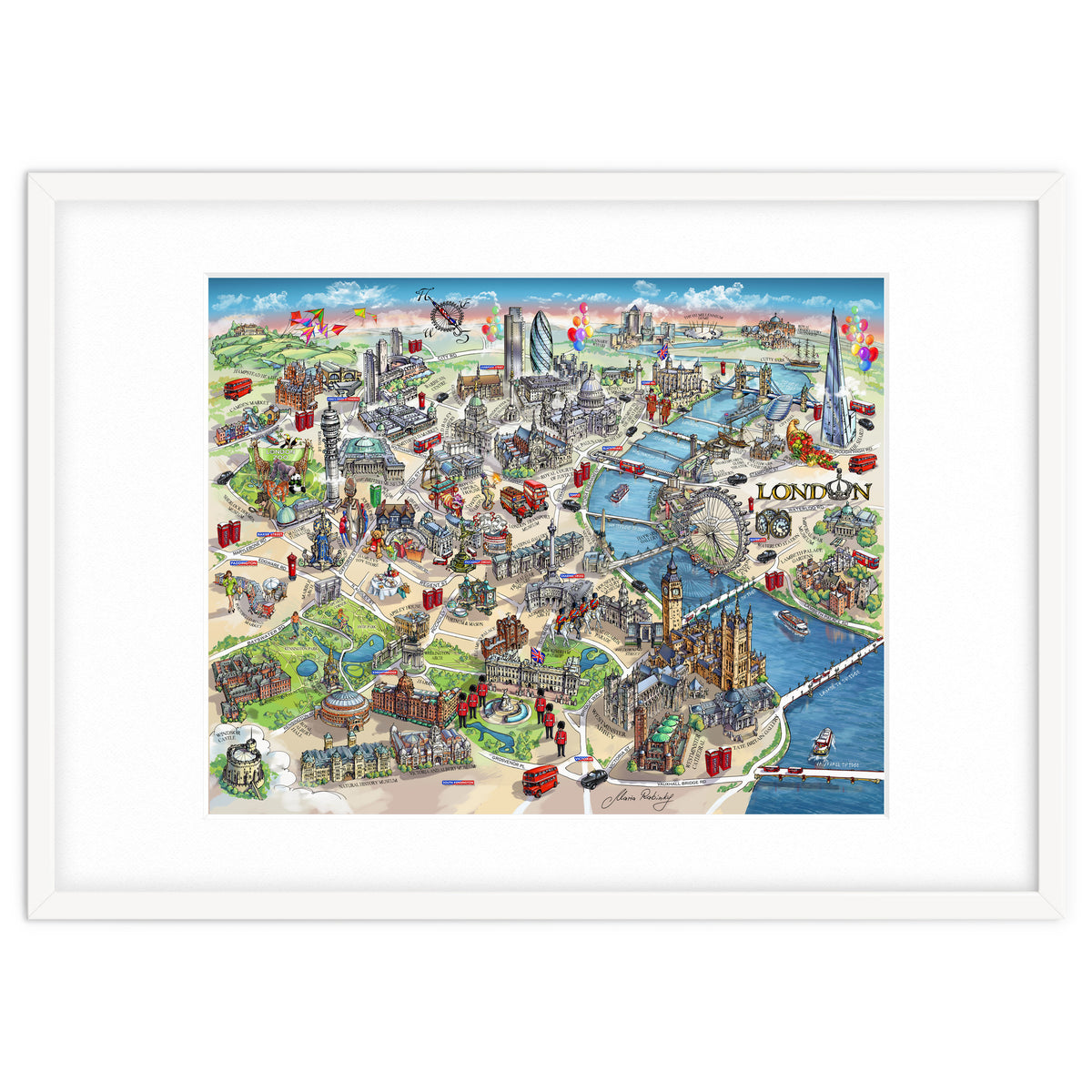 London Map Illustration