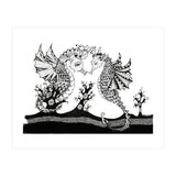 Seahorse Dragons Love Illustration (Print Only) thumbnail