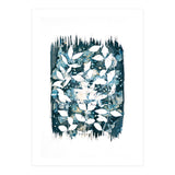 Indigo Blue Botanical Leaves No. 5 (Print Only) thumbnail