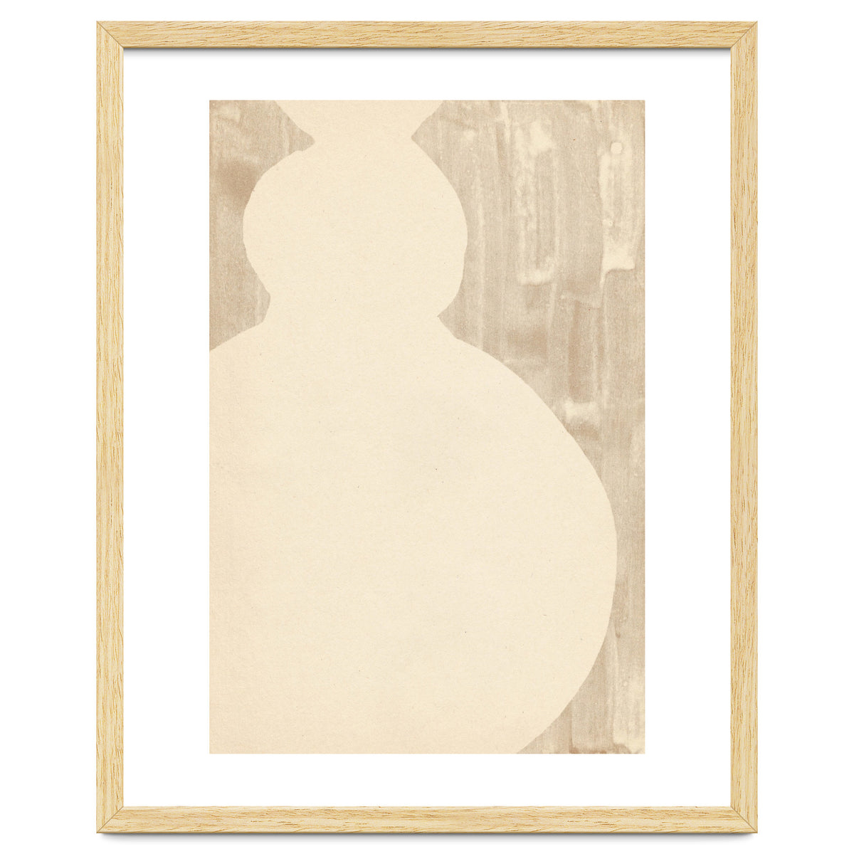 Cream tone vase silhouette