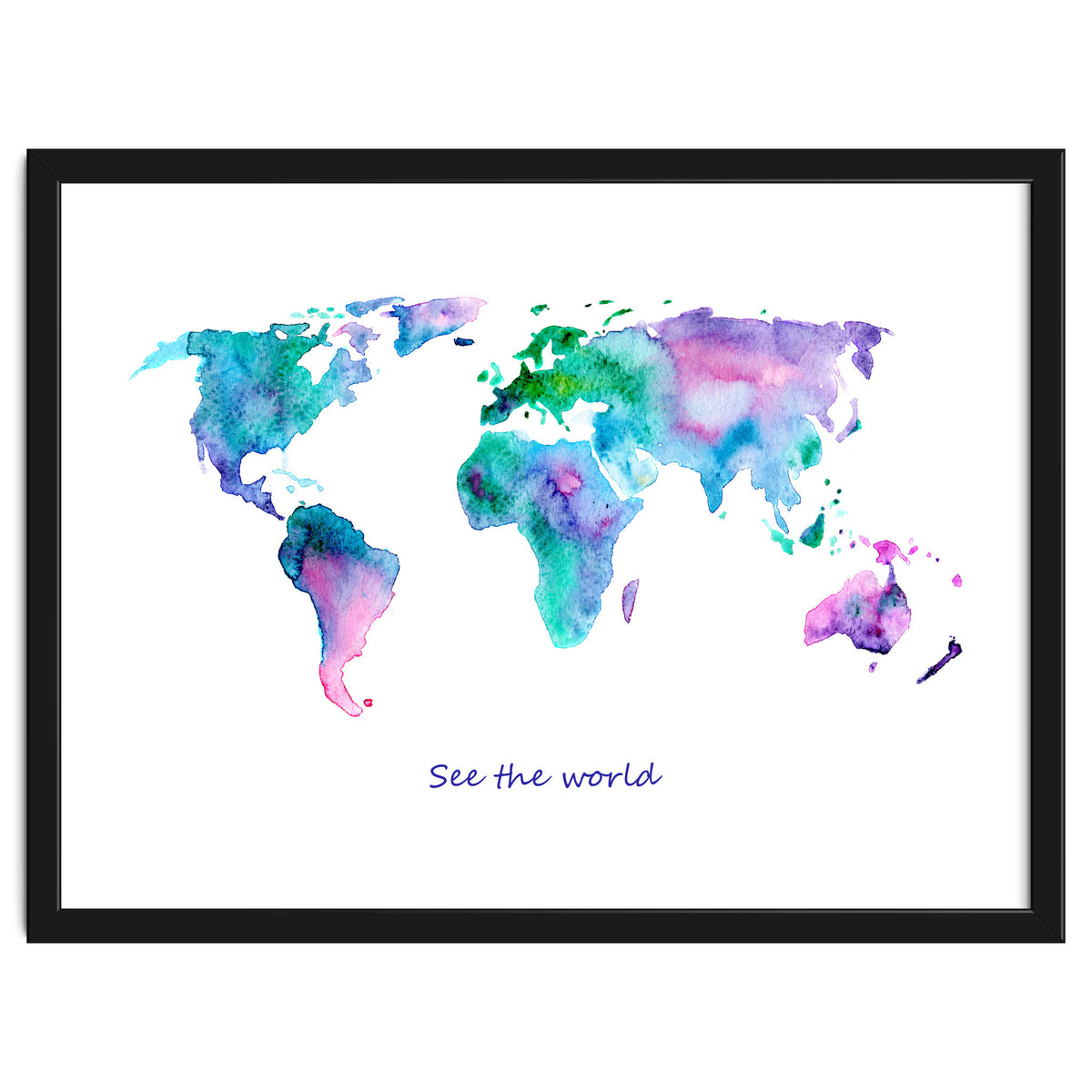 See the world || watercolor