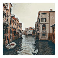 Water Way In Venice (Print Only)
