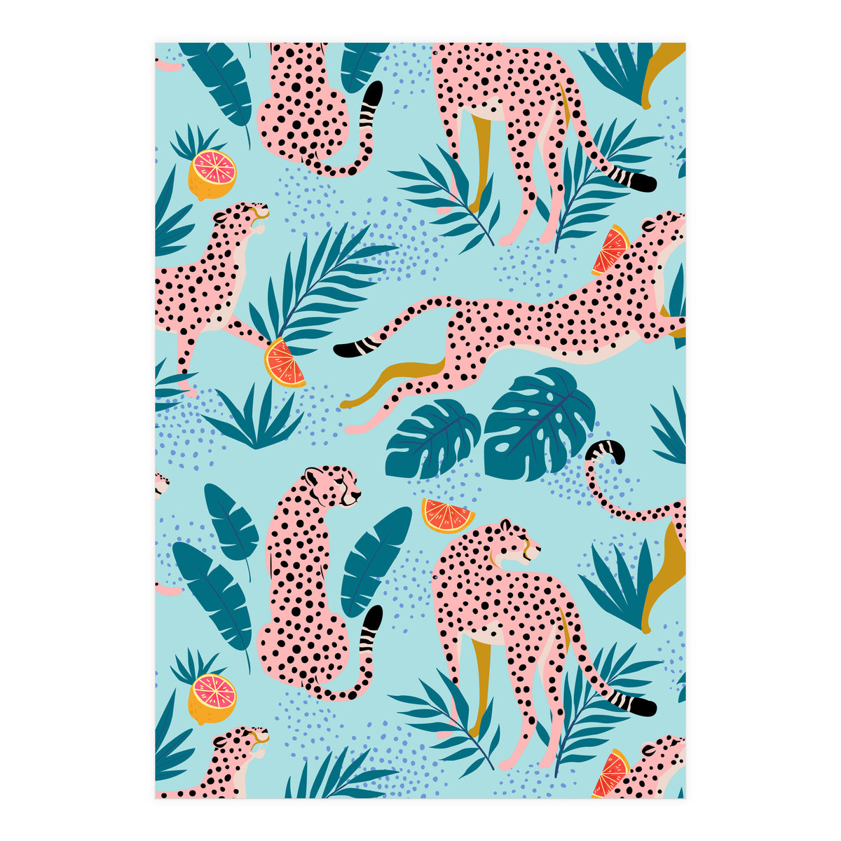 Cheetahs In The Grapefruit Grove (Print Only)