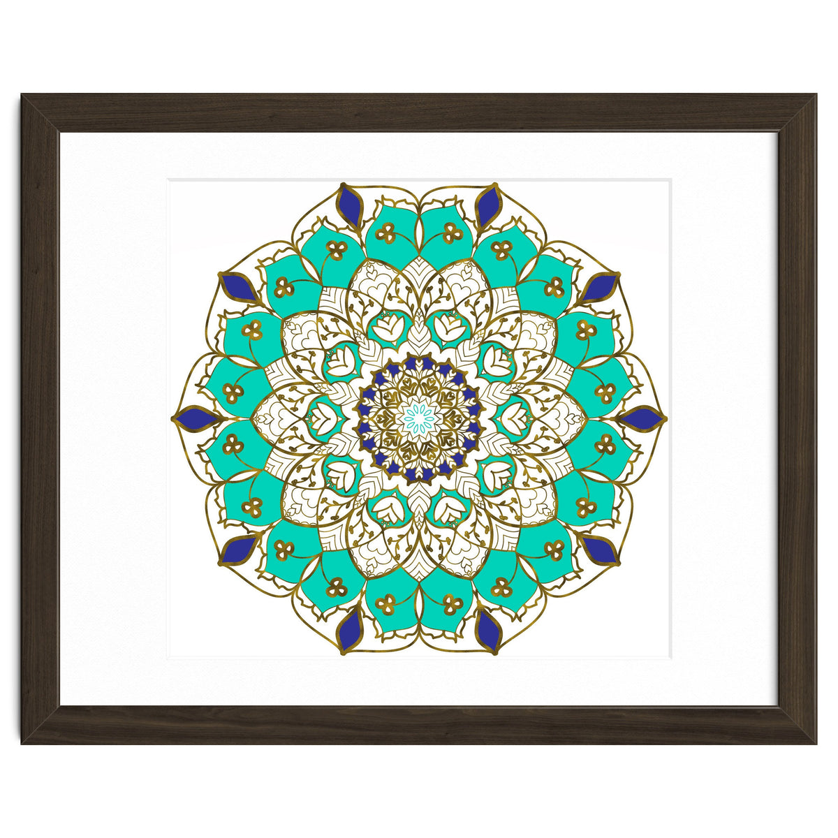 Blue and Gold Mandala