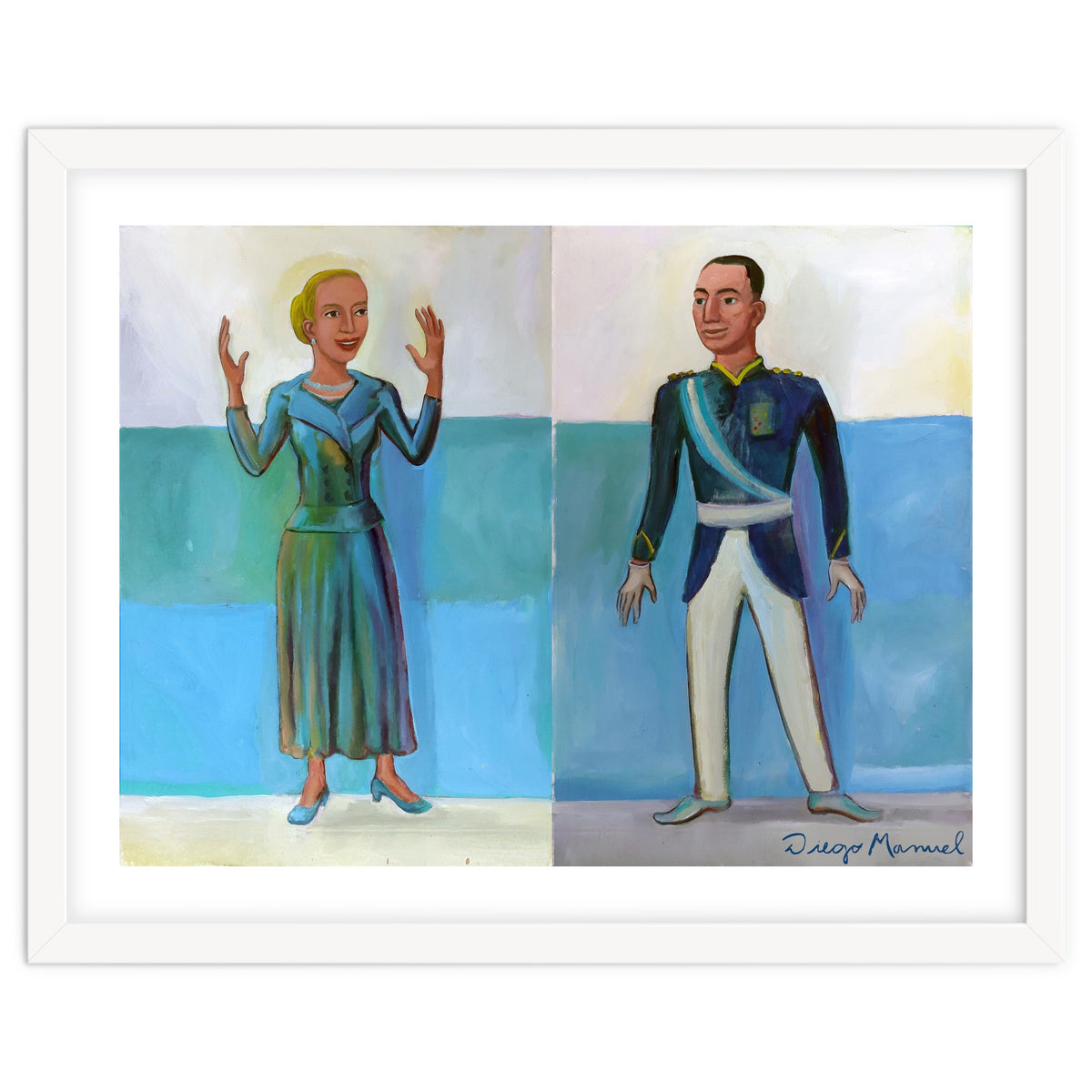 Diptico Evita Y Peron