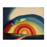 Rainbow Over the Coastline Abstract Painting (Print Only) thumbnail