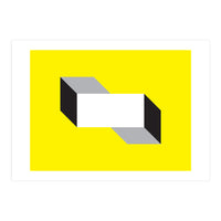 Geometric Shapes No. 50 - yellow, black & grey (Print Only)