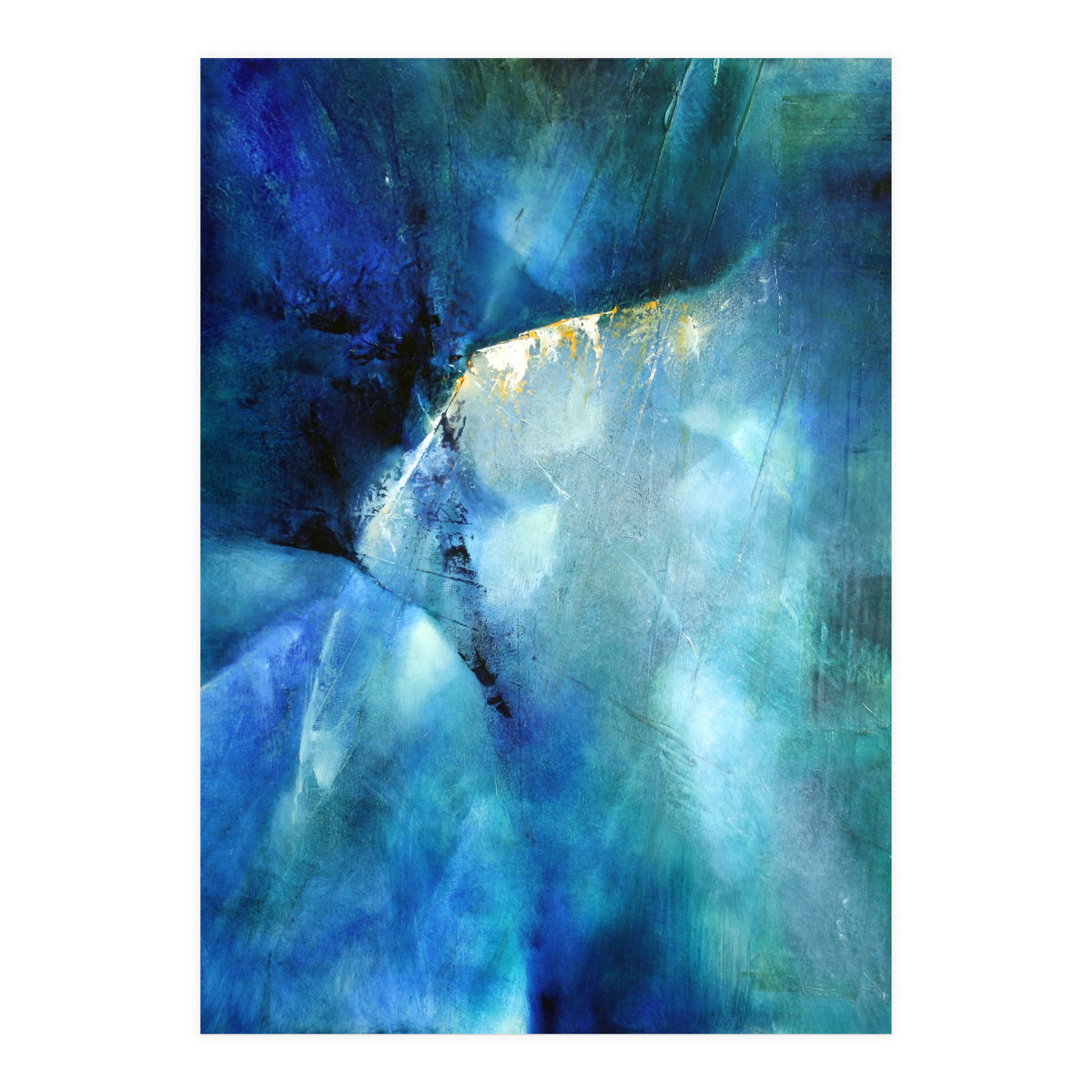 Komposition In Blau - blue composition (Print Only)