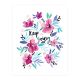 Keep Going Floral (Print Only) thumbnail