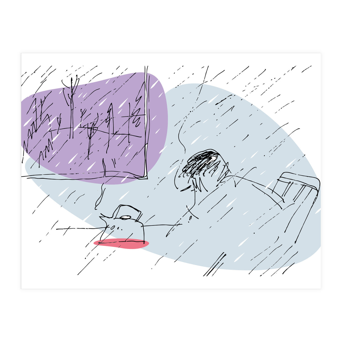 Sad Rainy Day (Print Only)