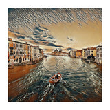 Boat In Venice`s Water Italian Tour Vintage (Print Only) thumbnail