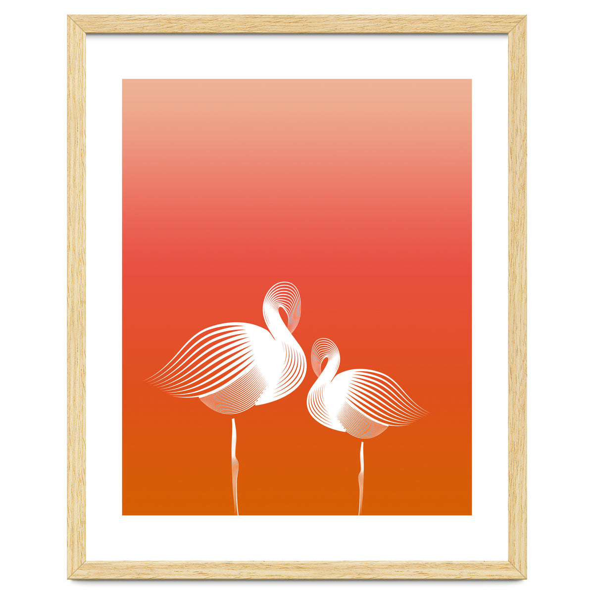 Meditating Flamingos