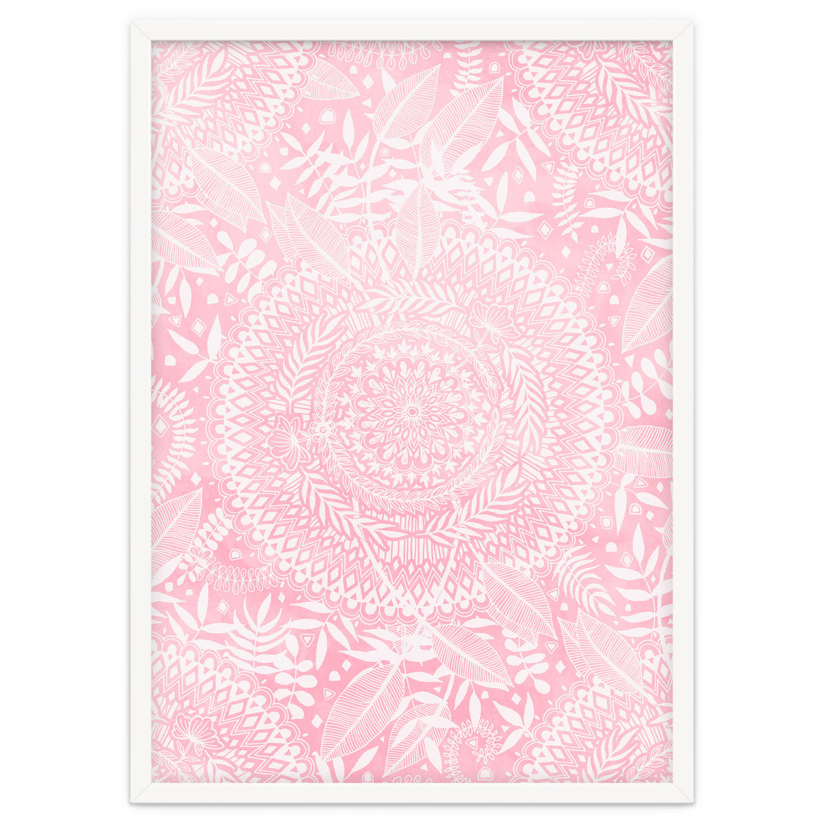 Medallion Pattern in Blush Pink