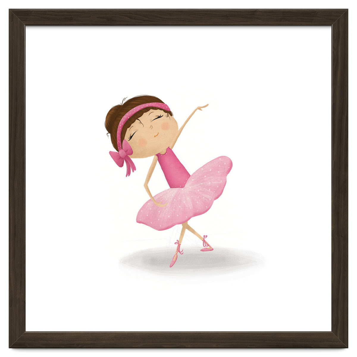 Adorable Plie Ballerina Nursery Print
