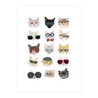 Cats in Glasses (Print Only)