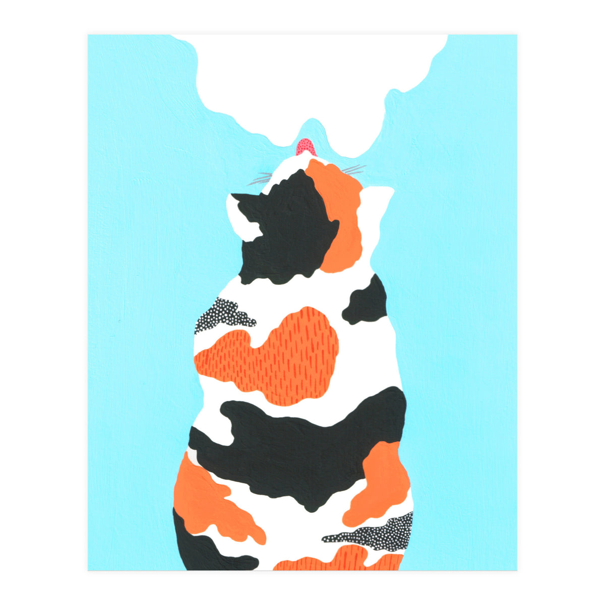 Tri Colored Calico Cat (Print Only)