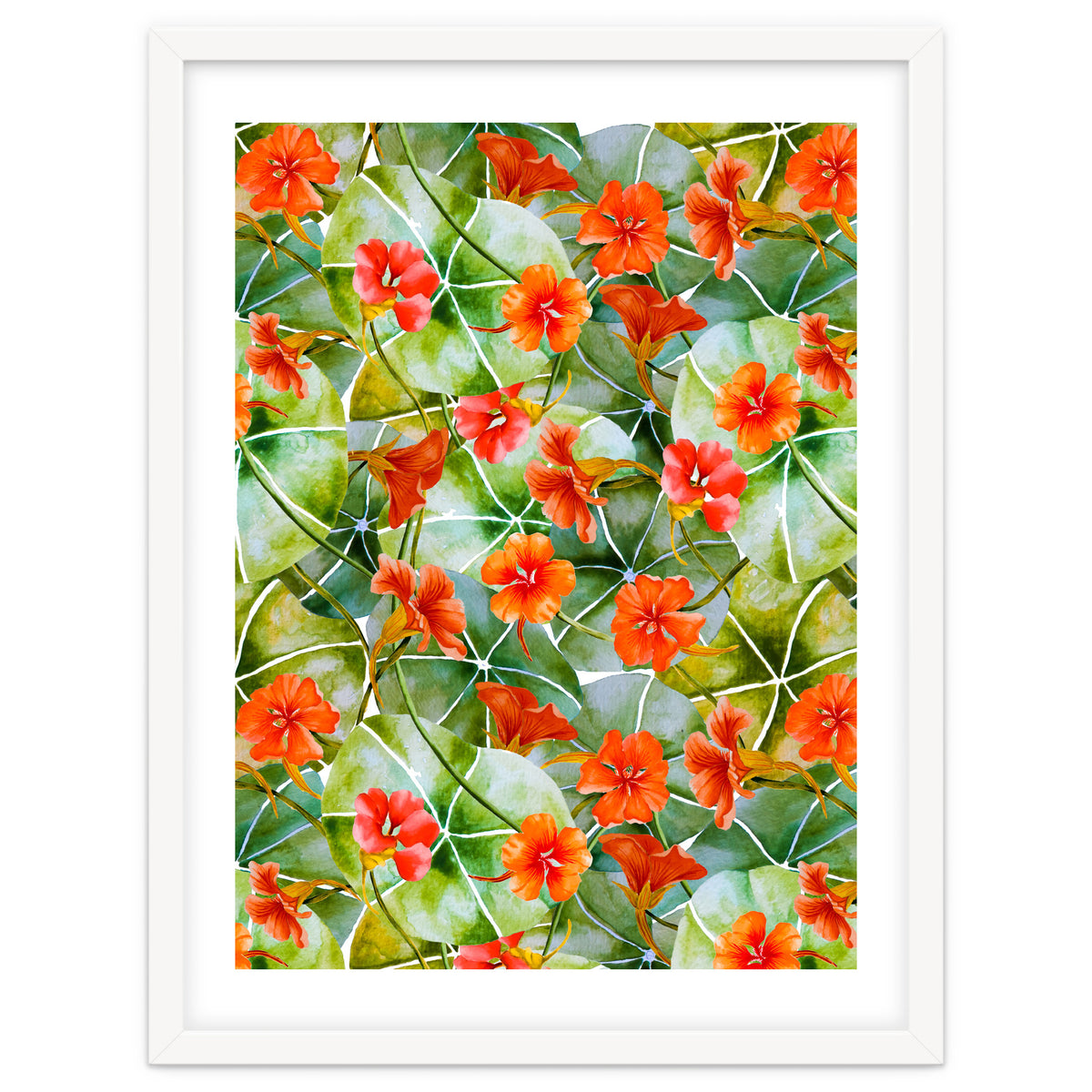 Nasturtiums watercolor 01