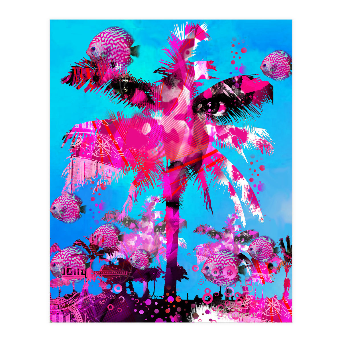 Pink Palm (Print Only)
