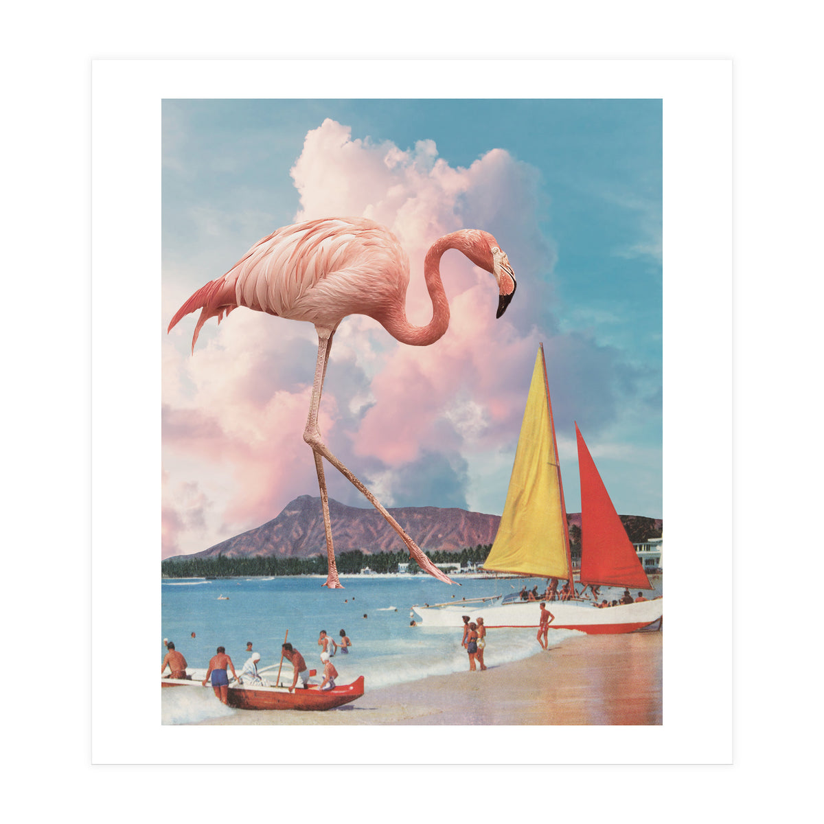 Flamingo Playground (Print Only)