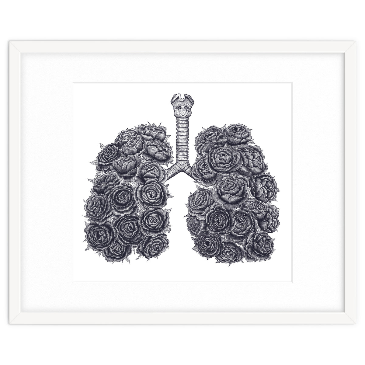 Lungs With Peonies