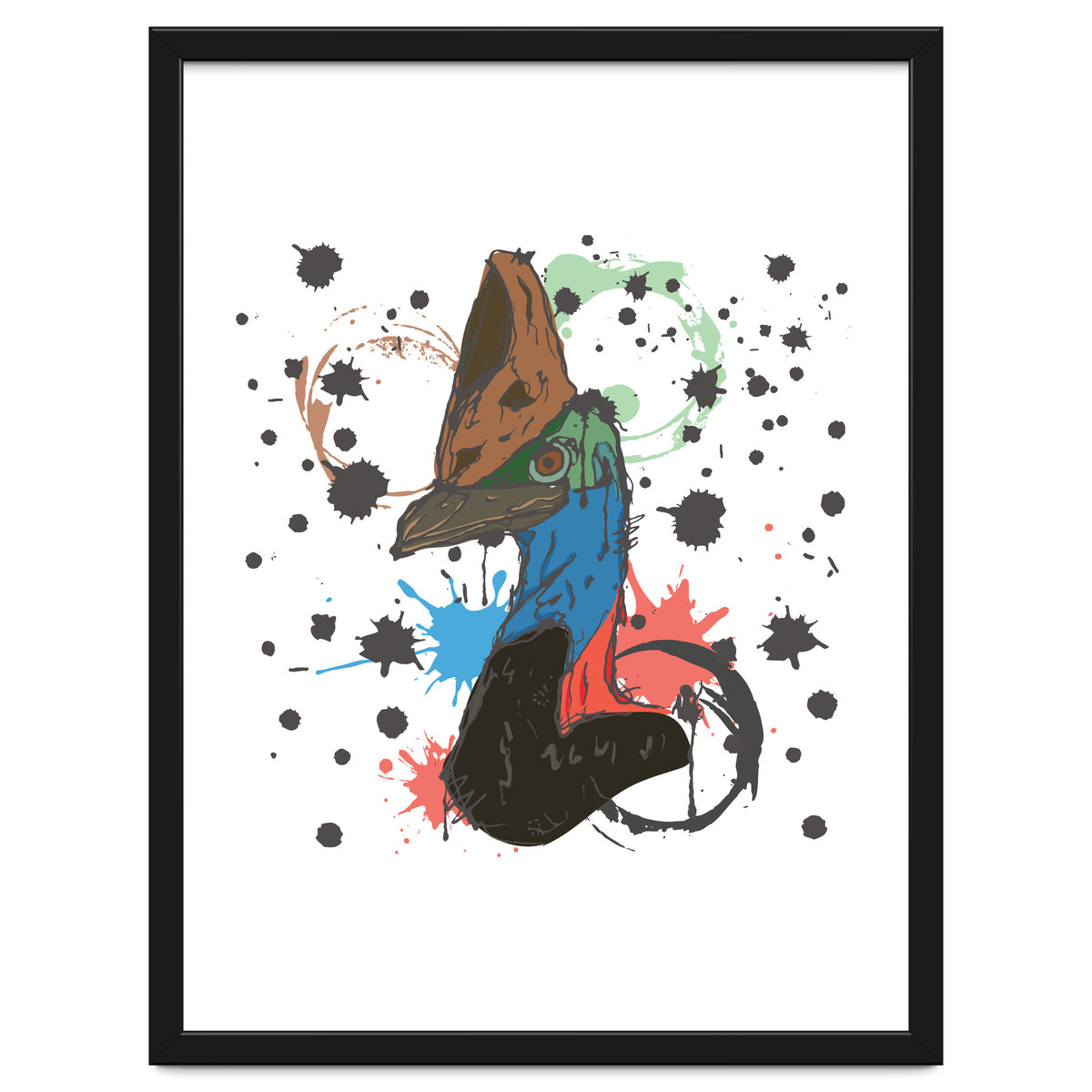 Cassowary Bird Sketch