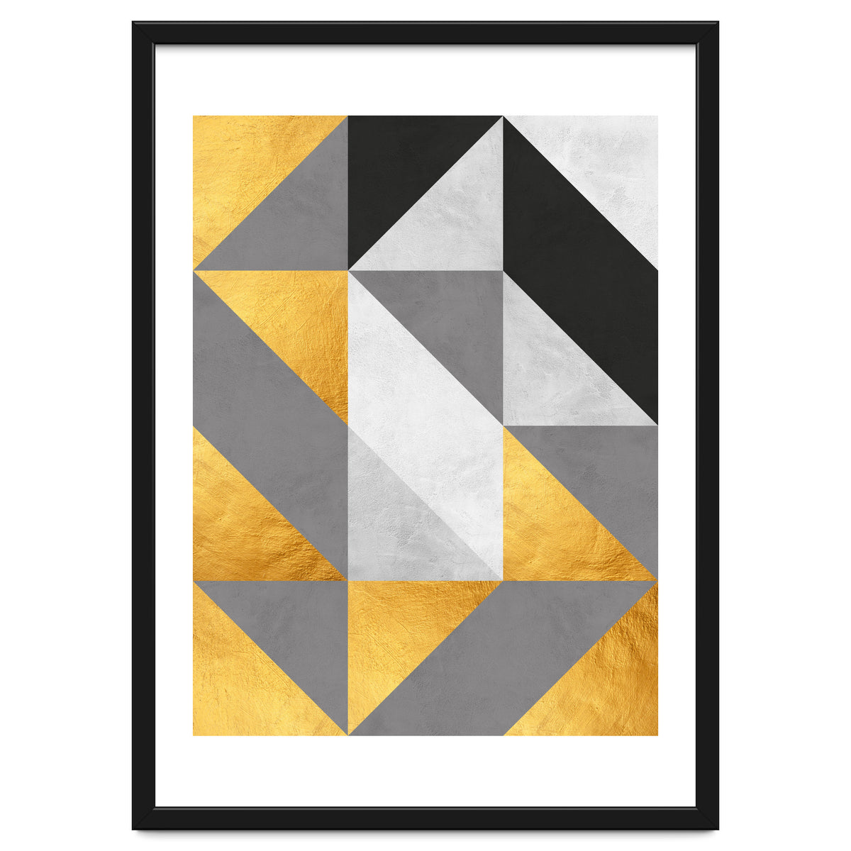 Gray and Gold Composition IV