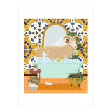 Ram Bathing in Moroccan Style Bathroom (Print Only) thumbnail