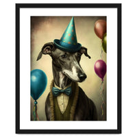 Greyhound At A Party