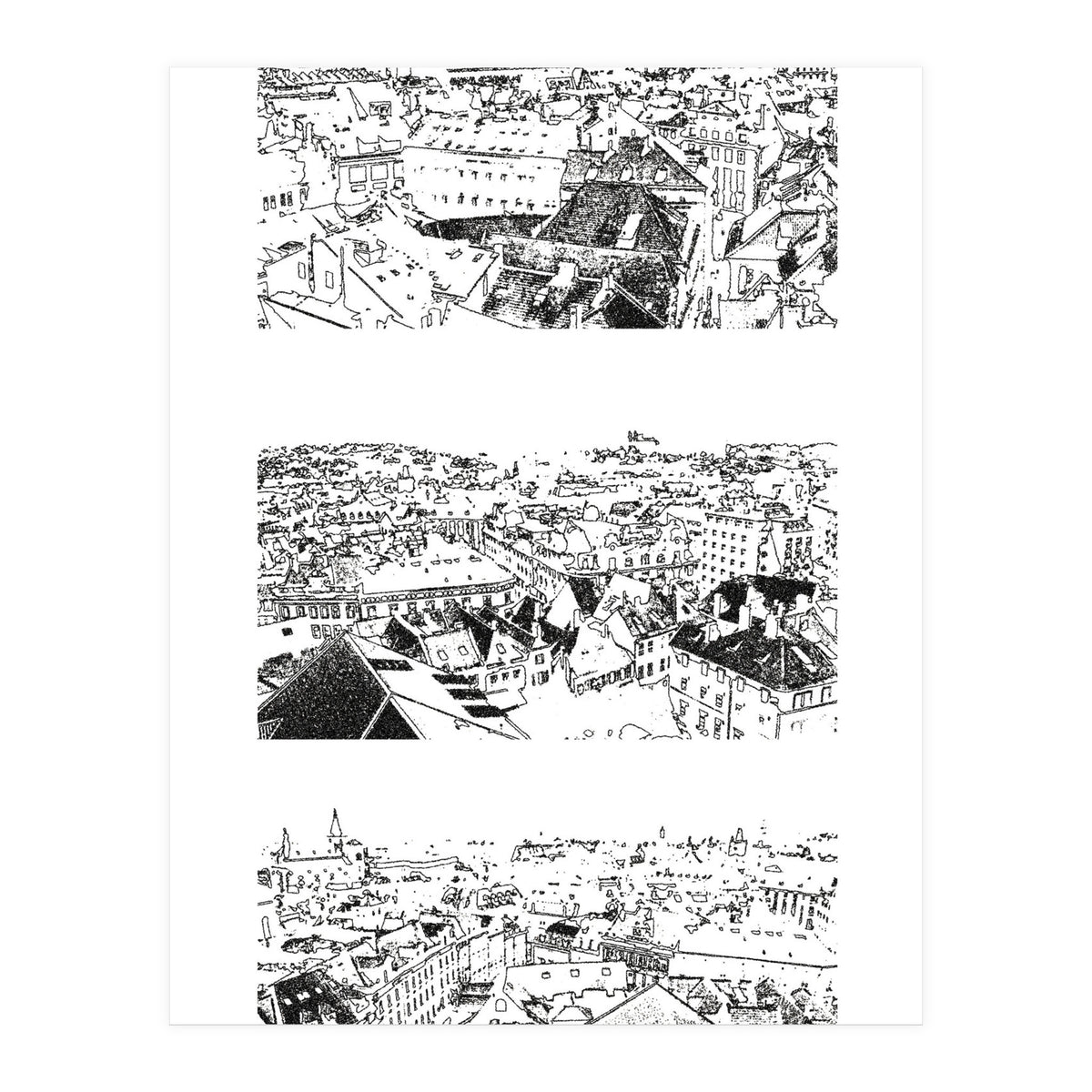 Prague print in black  (Print Only)