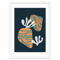 Retro Botanical Abstract Geometric Art