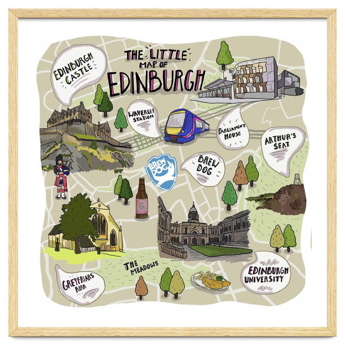 The Little Map of Edinburgh